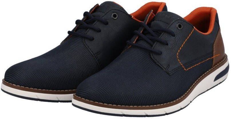 Rieker Sneakers met contrasterende decoratieve naad vrijetijdsschoen lage schoen veterschoen