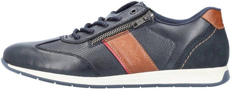 Rieker Sneakers met rits vrijetijdsschoen lage schoen veterschoen