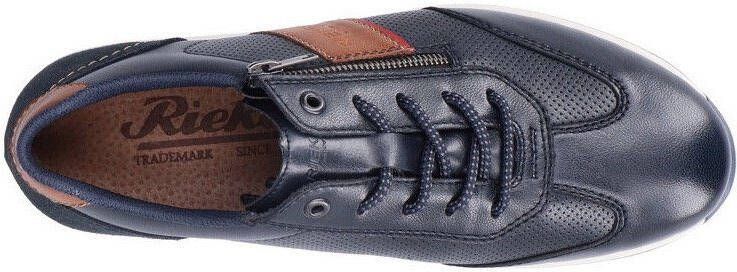 Rieker Sneakers met rits vrijetijdsschoen lage schoen veterschoen