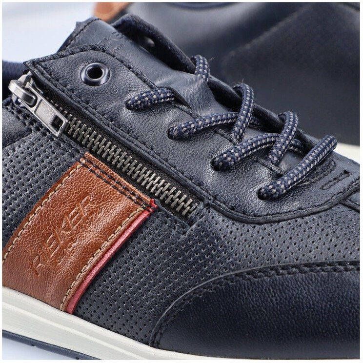 Rieker Sneakers met rits vrijetijdsschoen lage schoen veterschoen