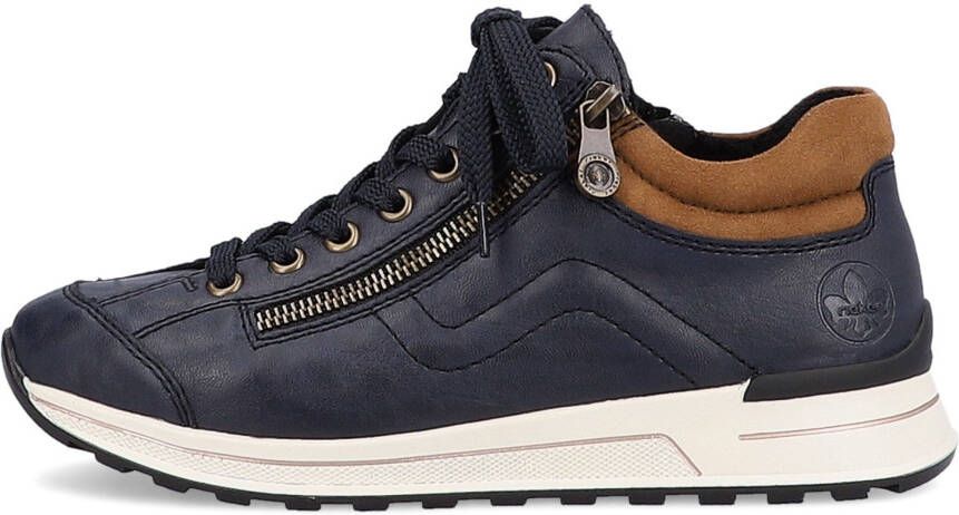 Rieker Sneakers met zachte schacht vrijetijdsschoen lage schoen veterschoen