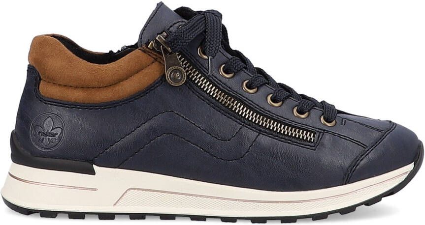Rieker Sneakers met zachte schacht vrijetijdsschoen lage schoen veterschoen