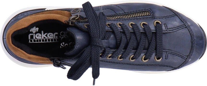 Rieker Sneakers met zachte schacht vrijetijdsschoen lage schoen veterschoen