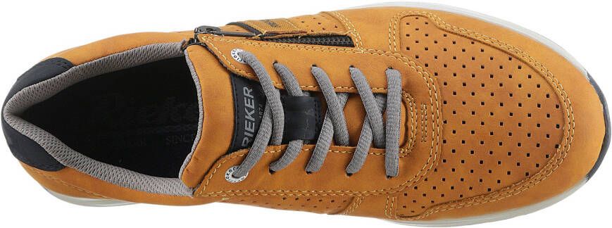Rieker Sneakers met perforatie vrijetijdsschoen lage schoen veterschoen