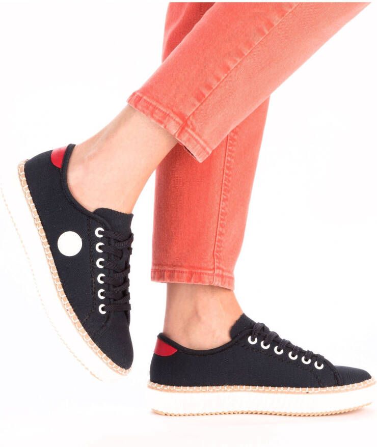 Rieker Sneakers met uitneembare binnenzool vrijetijdsschoen lage schoen veterschoen