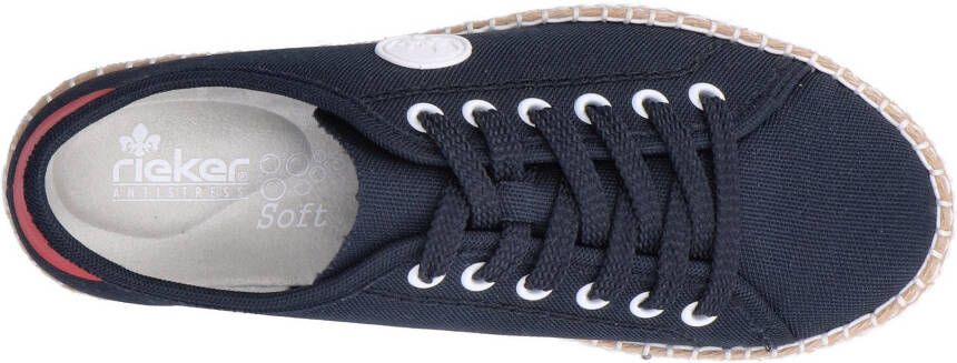 Rieker Sneakers met uitneembare binnenzool vrijetijdsschoen lage schoen veterschoen