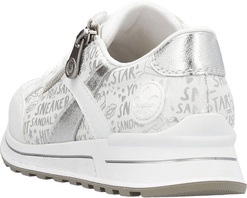 Rieker Sneakers verwijderbare zachte inlegzool vrijetijdsschoen lage schoen veterschoen