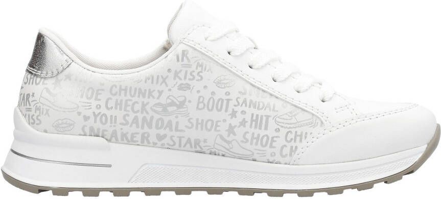 Rieker Sneakers verwijderbare zachte inlegzool vrijetijdsschoen lage schoen veterschoen