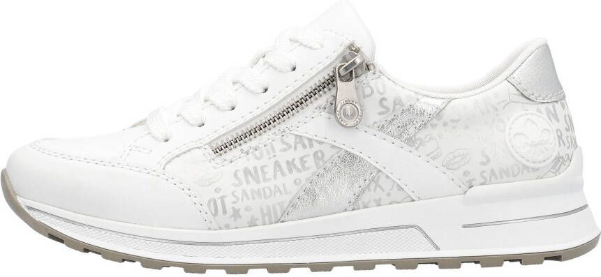 Rieker Sneakers verwijderbare zachte inlegzool vrijetijdsschoen lage schoen veterschoen