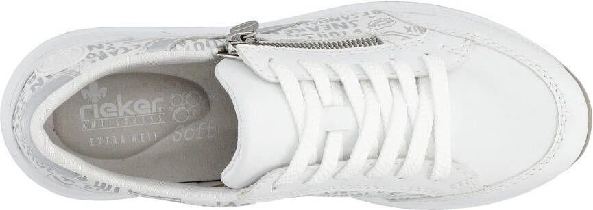 Rieker Sneakers verwijderbare zachte inlegzool vrijetijdsschoen lage schoen veterschoen