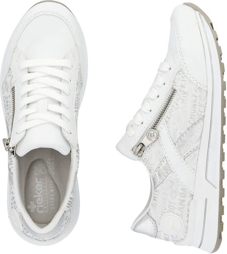 Rieker Sneakers verwijderbare zachte inlegzool vrijetijdsschoen lage schoen veterschoen