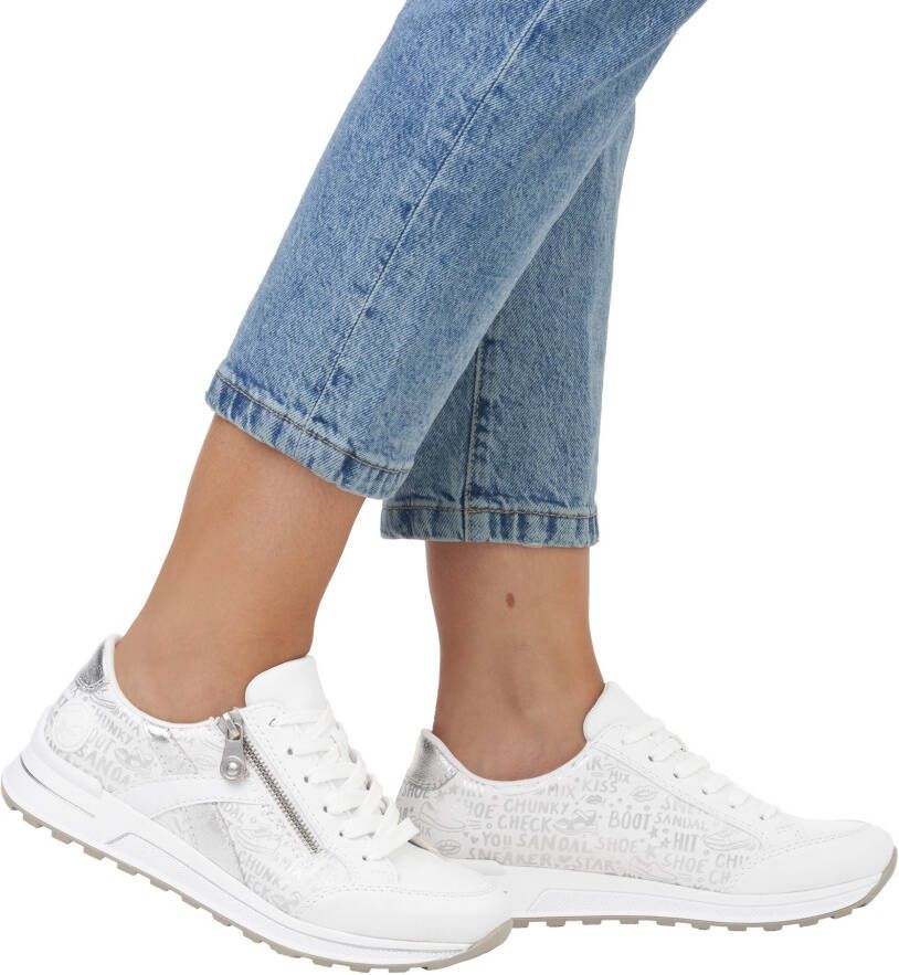 Rieker Sneakers verwijderbare zachte inlegzool vrijetijdsschoen lage schoen veterschoen
