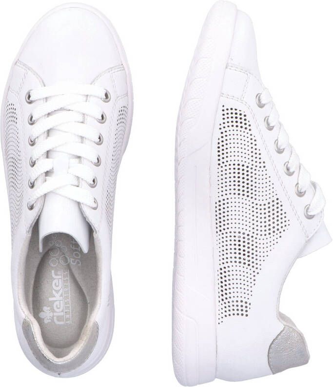 Rieker Sneakers verwijderbare textielinlegzool vrijetijdsschoen lage schoen veterschoen