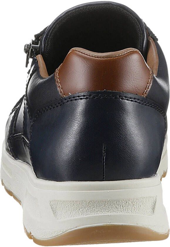 Rieker Sneakers met gepolsterde schaprand vrijetijdsschoen lage schoen veterschoen