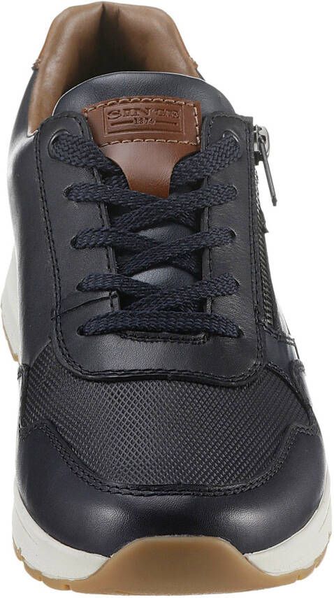 Rieker Sneakers met gepolsterde schaprand vrijetijdsschoen lage schoen veterschoen