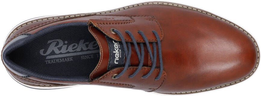 Rieker Sneakers met modieuze loopzool vrijetijdsschoen lage schoen veterschoen