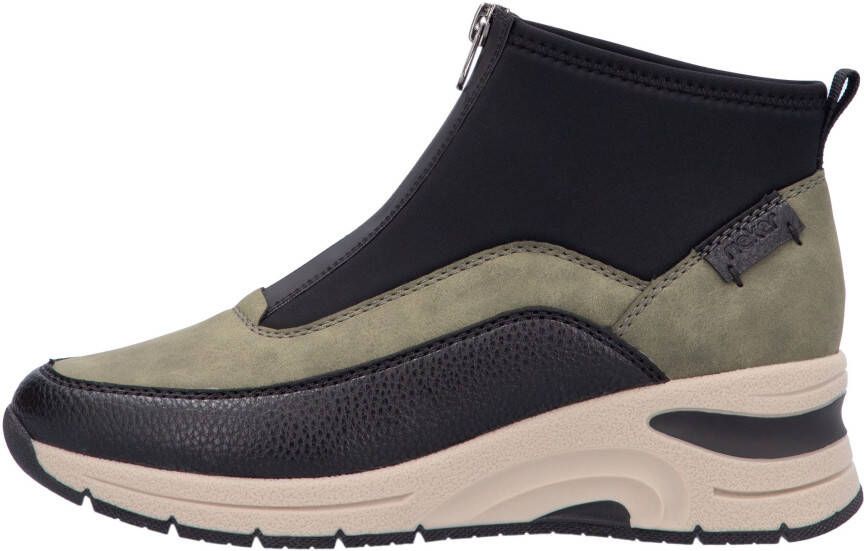 Rieker Sneakers vrijetijdsschoen high top sneaker enkellaars met modieuze loopzool