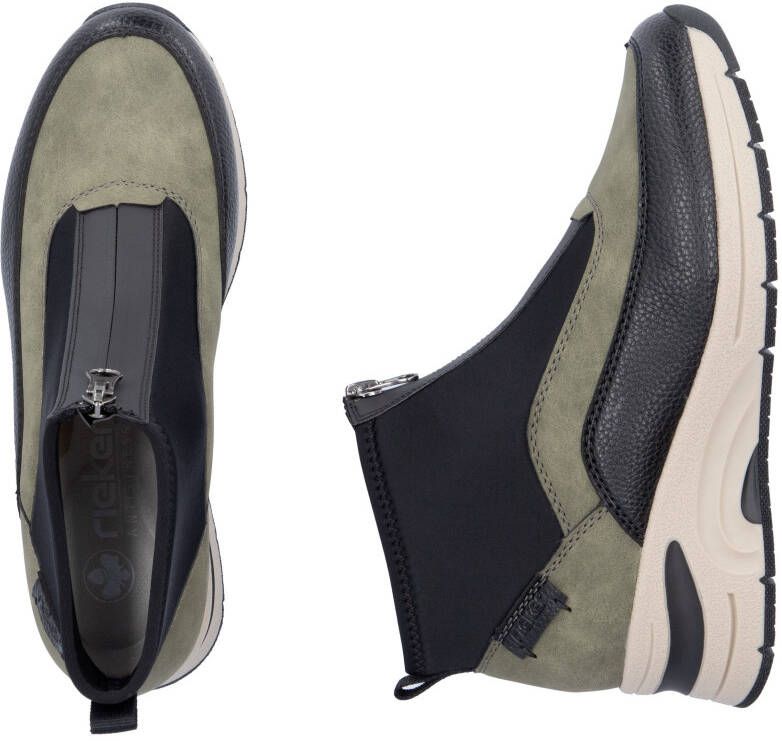 Rieker Sneakers vrijetijdsschoen high top sneaker enkellaars met modieuze loopzool
