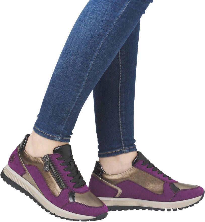 Rieker Sneakers vrijetijdsschoen lage schoen veterschoen met zachte inlegzool