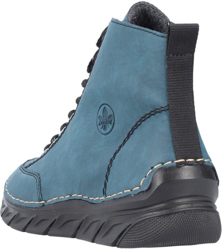 Rieker Sneakers vrijetijdsschoen lage schoen veterschoen met binnenrits
