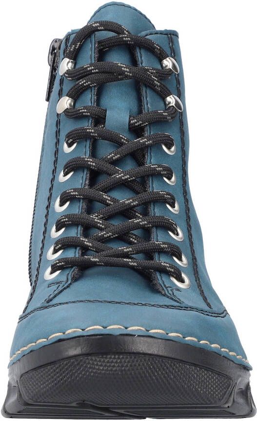 Rieker Sneakers vrijetijdsschoen lage schoen veterschoen met binnenrits
