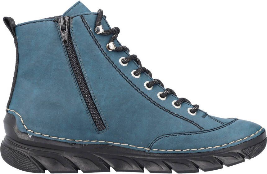 Rieker Sneakers vrijetijdsschoen lage schoen veterschoen met binnenrits