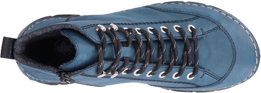 Rieker Sneakers vrijetijdsschoen lage schoen veterschoen met binnenrits