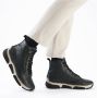 Rieker Sneakers vrijetijdsschoen lage schoen veterschoen met contraststiksels - Thumbnail 9