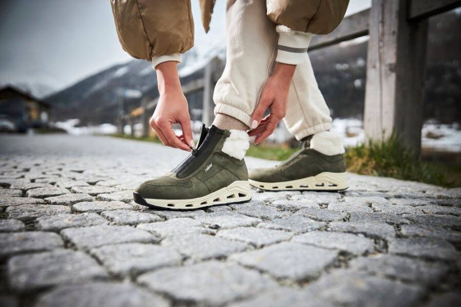 Rieker Sneakers vrijetijdsschoen instaplaarzen met voorrits