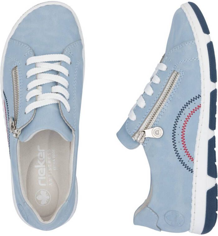 Rieker Sneakers lage schoen veterschoen vrijetijdsschoen met sportieve loopzool