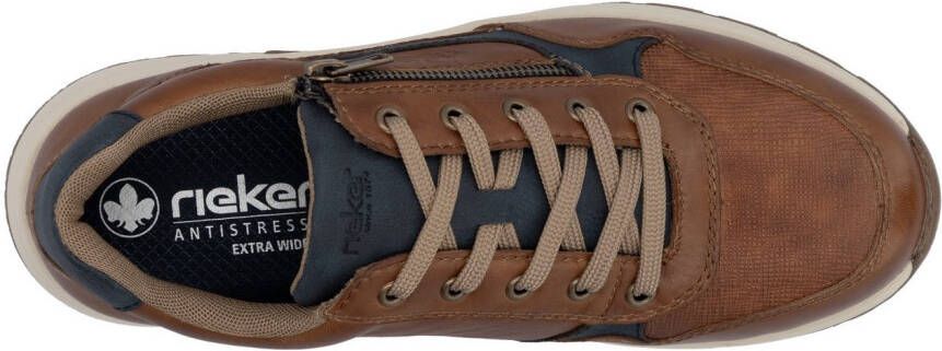 Rieker Sneakers lage schoen vrijetijdsschoen veterschoen in comfortabele vorm