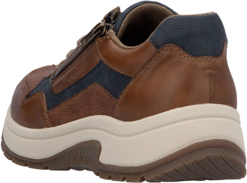 Rieker Sneakers lage schoen vrijetijdsschoen veterschoen in comfortabele vorm