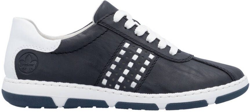 Rieker Sneakers lage schoen vrijetijdsschoen veterschoen met gevoerde schacht