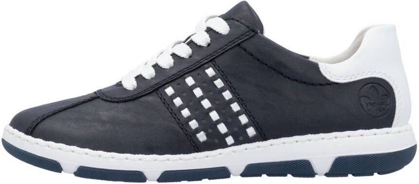 Rieker Sneakers lage schoen vrijetijdsschoen veterschoen met gevoerde schacht