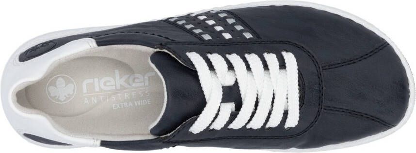 Rieker Sneakers lage schoen vrijetijdsschoen veterschoen met gevoerde schacht
