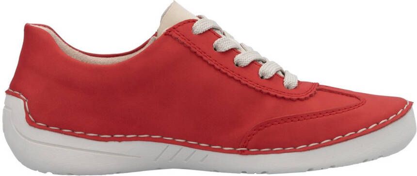 Rieker Sneakers lage schoen vrijetijdsschoen veterschoen met ritssluiting