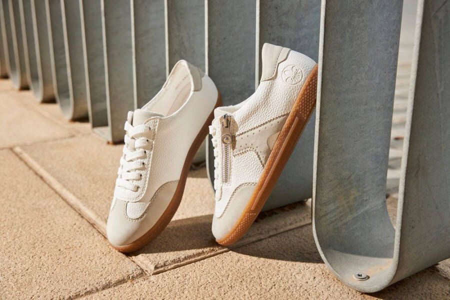 Rieker Sneakers lage schoen vrijetijdsschoen veterschoen met ritssluiting