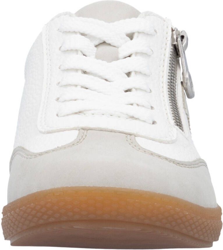 Rieker Sneakers lage schoen vrijetijdsschoen veterschoen met ritssluiting