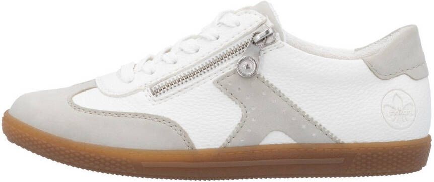 Rieker Sneakers lage schoen vrijetijdsschoen veterschoen met ritssluiting