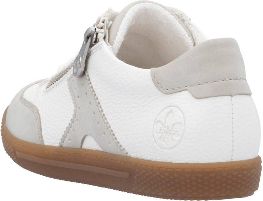 Rieker Sneakers lage schoen vrijetijdsschoen veterschoen met ritssluiting