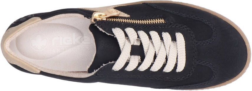 Rieker Sneakers lage schoen vrijetijdsschoen veterschoen met ritssluiting