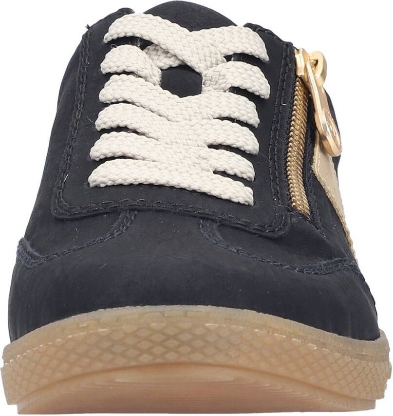 Rieker Sneakers lage schoen vrijetijdsschoen veterschoen met ritssluiting
