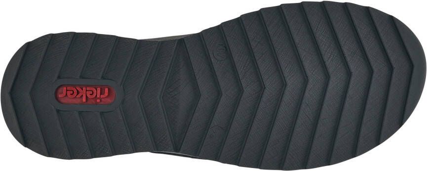 Rieker Sneakers Veterschoen lage schoen slipper met contrastnaad