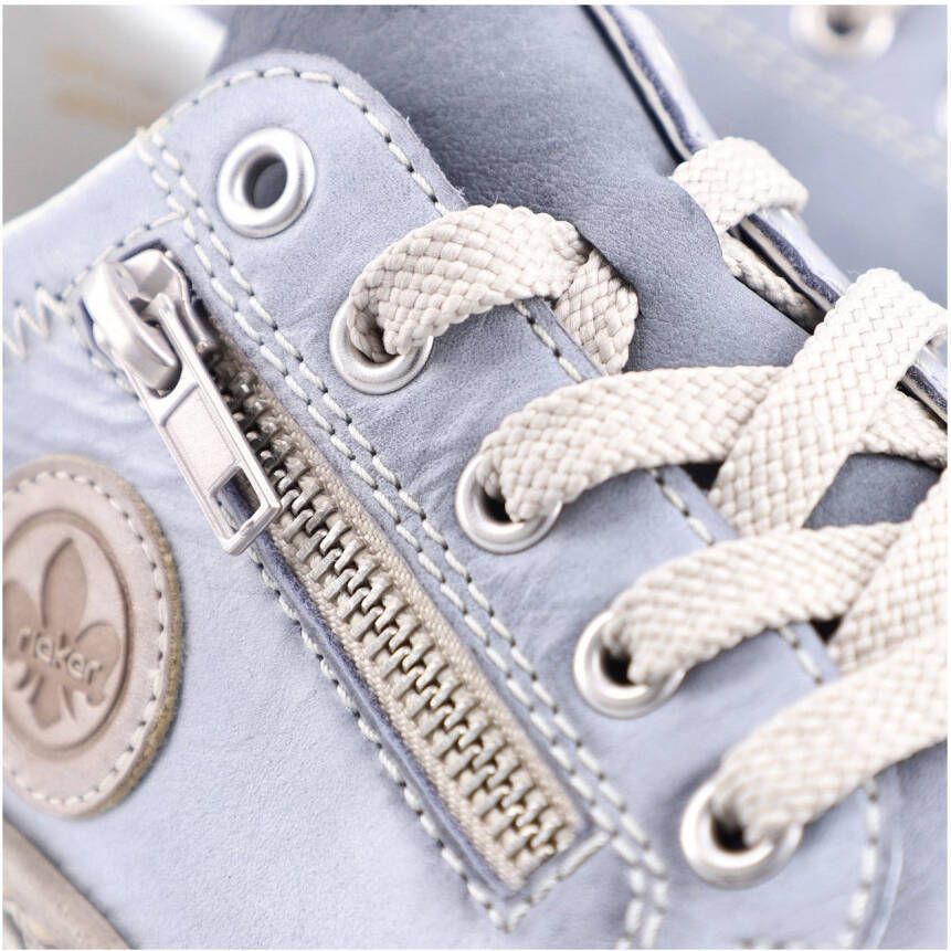 Rieker Sneakers met decoratieve rits vrijetijdsschoen lage schoen veterschoen