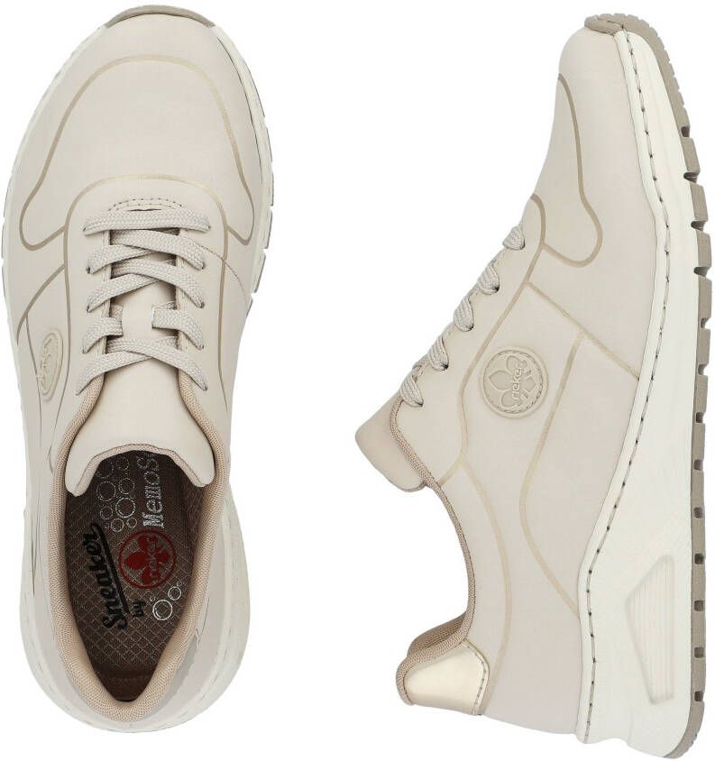Rieker Sneakers met memosoft-binnenzool vrijetijdsschoen halfhoge schoen veterschoen