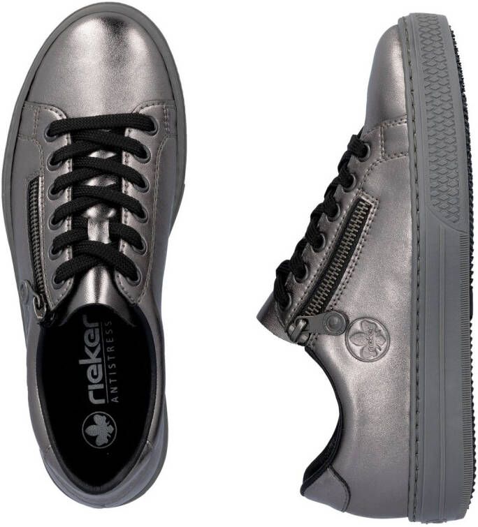 Rieker Sneakers met memosoft-binnenzool vrijetijdsschoen lage schoen veterschoen