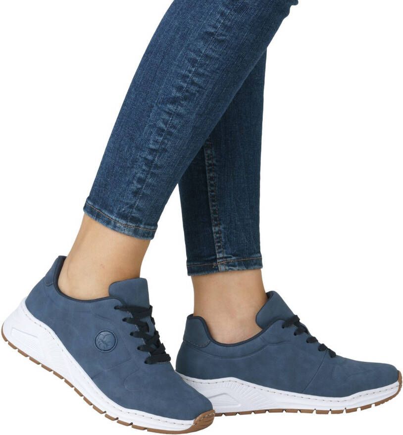 Rieker Sneakers met memosoft-binnenzool vrijetijdsschoen lage schoen veterschoen