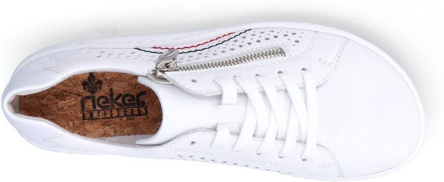 Rieker Sneakers met perforatie opzij