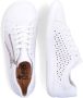 Rieker Witte Leren Sneakers voor Dames White Dames - Thumbnail 11