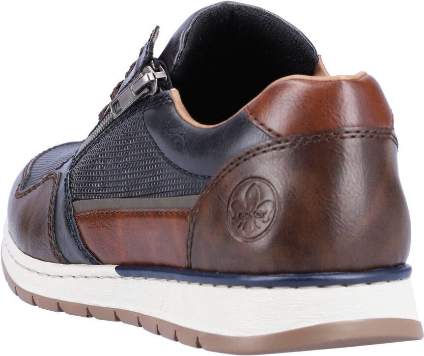 Rieker Sneakers met zijrits vrijetijdsschoen lage schoen veterschoen